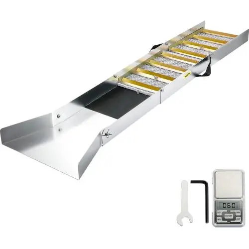 VEVOR Folding Aluminum Alloy Sluice Box, Compact 50 inches