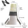 Complete Gold Mining Kit; Folding 50 inch Gold Sluice Box; Gold Prospecting Equipment; Rock Pick Hammer; Gold Classifiers; Pay Dirt Scoop; Crevice Tools and More