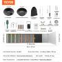 VEVOR Complete Sluice Box Gold Panning Kit, 50 inches