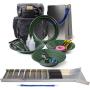 ASR Outdoor Deluxe 50 inches Aluminum Folding Sluice Box Gold Panning Backpack Kit, Black