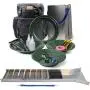 ASR Outdoor Deluxe 50 inches Aluminum Folding Sluice Box Gold Panning Backpack Kit, Black ASR Outdoor Deluxe 50 inches Aluminum Folding Sluice Box Gold Panning Backpack Kit, Black