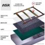 ASR Outdoor 27" Compact Aluminum Sluice Box with Flared Mouth Gold Prospecting Equipment