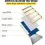 VEVOR Folding Aluminum Alloy Sluice Box, Compact 50 inches