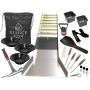Complete Gold Mining Kit; Folding 50 inch Gold Sluice Box; Gold Prospecting Equipment; Rock Pick Hammer; Gold Classifiers; Pay Dirt Scoop; Crevice Tools and More