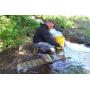 Complete Gold Mining Kit; Folding 50 inch Gold Sluice Box; Gold Prospecting Equipment; Rock Pick Hammer; Gold Classifiers; Pay Dirt Scoop; Crevice Tools and More