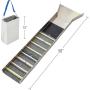 ASR Outdoor Deluxe 50 inches Aluminum Folding Sluice Box Gold Panning Backpack Kit, Black