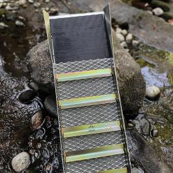 ASR Outdoor 27" Compact Aluminum Sluice Box with Flared Mouth Gold Prospecting Equipment