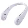 Gootopal Portable Neck Fan, Rechargeable, Hands Free Bladeless Personal Fan, Mini Fan, Hanging Fan, USB Rechargeable Battery, Wearable Leafless Fan White Gootopal Portable Neck Fan, Rechargeable, Hands Free Bladeless Personal Fan, Mini Fan, Hanging Fan, USB Rechargeable Battery, Wearable Leafless Fan White
