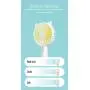 USB handheld electric fan 3-speed variable speed mini portable rechargeable desktop night light silent small electric fan, with battery, can hold mobile phone (rose red)