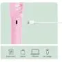 Mini Handheld Fan ,Portable Fan,Speed Adjustable Desk Fan with USB Rechargeable Battery Operated, Cooling Hanging Fan (pink)