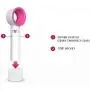 Portable USB Rechargeable Mini Fan Desktop Speed Adjustable Bladeless Fan Eyelash Fan Dryer Handheld Fan