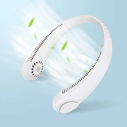 Personal Fan Neck -Portable Neck Fan Bladeless Neckband Fan,360° Cooling Neck Fan USB Rechargable Mini Fan 3-Speed Low Noise Lazy Hanging Neck Fan for Men Women Kids Summer Outdoor Indoor,White Personal Fan Neck -Portable Neck Fan Bladeless Neckband Fan,360° Cooling Neck Fan USB Rechargable Mini Fan 3-Speed Low Noise Lazy Hanging Neck Fan for Men Women Kids Summer Outdoor Indoor,White