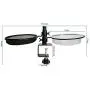 HLTOP Deck Bird Feeders Deck Mount Bird Bath with Metal Mesh Tray and Water Bowl - Detachable and Adjustable Heavy Duty Sturdy Clamp Stand - Balcony Bird Feeder Perfect for Attracting Birds HLTOP Deck Bird Feeders Deck Mount Bird Bath with Metal Mesh Tray and Water Bowl - Detachable and Adjustable Heavy Duty Sturdy Clamp Stand - Balcony Bird Feeder Perfect for Attracting Birds