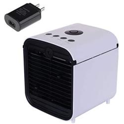 Portable Air Conditioner Fan, 3 in 1 Personal Space Air Cooler, with 3 Speeds and 7 Colors LED Night Light for Office Household Outdoors