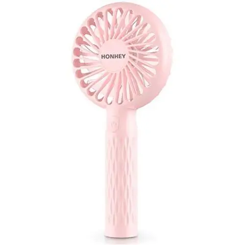 HonHey Handheld Fan, Super Mini Personal Fan With Rechargeable Battery Operated And 3 Adjustable Speed, Portable Hand Held Fan For Girls Women Kids Outdoor Travelling Or Indoor Office Home Eyelash Fan HonHey Handheld Fan, Super Mini Personal Fan With Rechargeable Battery Operated And 3 Adjustable Speed, Portable Hand Held Fan For Girls Women Kids Outdoor Travelling Or Indoor Office Home Eyelash Fan