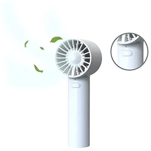 Mr. Lei Handheld Fan, Portable Mini Small Personal Fan With USB Rechargeable Battery Operated And 3 Adjustable Speed, Hand Held Fan For Girls Women Men Home Office Indoor Outdoor Travelling (White) Mr. Lei Handheld Fan, Portable Mini Small Personal Fan With USB Rechargeable Battery Operated And 3 Adjustable Speed, Hand Held Fan For Girls Women Men Home Office Indoor Outdoor Travelling (White)
