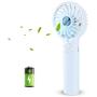 efluky 3 Speeds Mini Handheld Fan, Small Personal Portable Table Fan with USB Rechargeable 2500mAh Battery Operated Cooling Folding Electric Fan for Travel Office Room Household, 2-Inch,Blue