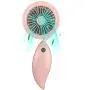 Portable Hand Free Neck Fan, 3 Speeds USB Rechargeable Battery Personal Mini Fans Headphone Neckband 360 Degree Rotation for Home, Camping, Office, Car Seat and Travel Outdoor (Pink)
