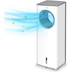 Evaporative Air Cooler-3-in-1 Portable Air Cooling Fan, Instant Cool & Humidify with 3 Speeds, No Noise Tower Fan, No Dust, 3 Modes, 8H Timer, Bladeless Fan for Large Room Office