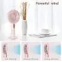 Portable Mini Fan,Caslon Handheld Rechargeable USB Fan with 3-Stage Air Volume Adjustment ,Desktop / Handheld Fan Heat for Office ,Outdoor