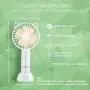 GIVERARE Handheld Fan, USB Desk Fan, Mini Portable Fan, Personal Fan with USB Rechargeable Battery Operated, 6-10 Working Hours, 3 Speeds Electric Fan for Travel Camping Office Room Household-Blue GIVERARE Handheld Fan, USB Desk Fan, Mini Portable Fan, Personal Fan with USB Rechargeable Battery Operated, 6-10 Working Hours, 3 Speeds Electric Fan for Travel Camping Office Room Household-Blue