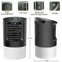 MZTDYTL Portable Air Conditioner, Mini Personal Air Cooler Quiet Desk Fan with 3 Speeds 7 Colors, Portable AC Unit Humidifier Misting Fan with Handle for Home Office Room Dorm