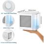 Portable Air Conditioner Fan, 3 in 1 Personal Air Cooler and Humidifier, Quiet USB Air Cooler Desk Fan with 2 Speeds and LED Light, Mini Purifier for Home Room Office Portable Air Conditioner Fan, 3 in 1 Personal Air Cooler and Humidifier, Quiet USB Air Cooler Desk Fan with 2 Speeds and LED Light, Mini Purifier for Home Room Office