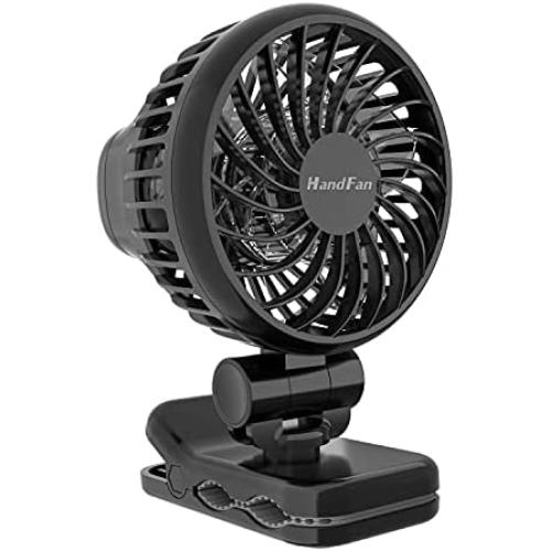 Super Mini fan with Clip, Battery Operated Pocket Fan, Small Portable Desk Fan, 3 Speeds Adjustable, Strong Airflow, 360° Free Rotation, for Travel, Indoors, Outdoors