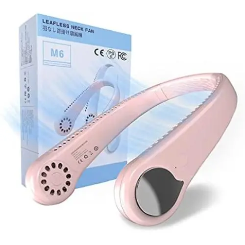Portable Neck Fan , Personal Fan, Mom Gifts ,2.5 - 6 Hours Portable Fan, Mini Fan Gifts For Women, Mom Gifts Small Mini Desk Fan,3 Speeds Peabownn-Pink Portable Neck Fan , Personal Fan, Mom Gifts ,2.5 - 6 Hours Portable Fan, Mini Fan Gifts For Women, Mom Gifts Small Mini Desk Fan,3 Speeds Peabownn-Pink
