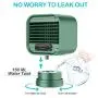Portable Air Conditioner, Zeato 3 in 1 Personal Air Cooler, 2000 mAh Rechargeable Mini USB Mobile Cooling Fan and Humidifier Misting, Small Space Evaporative Cooler Adjustable 3 Speeds for Home, Office, Room, Camping - Green
