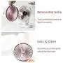 USB Mini Desk Fan,Portable Oscillating Fan with 4 Speeds,6.5-inch Adjustable Quiet Table Fan,Rechargeable Battery Operated Personal Fan for Home Office Bedroom Desktop Table
