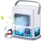 Portable Air Conditioner Fan for Small Room - 3 in 1 Personal Mini Desktop AC Evaporative Air Cooler Fan w/ 12H Timer, Adjustable Wind Direction, 500ML Large Water Tank, 2 Speeds, for Office Home