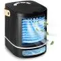 XDS Mini Personal Air Cooler, Mini Portable Air Conditioner Fan With Handle,3 Wind Speeds, 6 Colors Night Light, 675ml Water Tank, USB Air Cooler With Humidifier,For Bedroom,Office,Dorm,Black