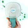 Mini Handheld Fan Battery Operated Fan Portable Fan USB Rechargeable Personal Battery Desk Fan Travel Face Fan 3 Speed Adjustable for Kids Girls Woman Home Office Outdoor Travel (green)