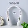Gootopal Portable Neck Fan, Rechargeable, Hands Free Bladeless Personal Fan, Mini Fan, Hanging Fan, USB Rechargeable Battery, Wearable Leafless Fan White Gootopal Portable Neck Fan, Rechargeable, Hands Free Bladeless Personal Fan, Mini Fan, Hanging Fan, USB Rechargeable Battery, Wearable Leafless Fan White