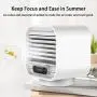 Portable Air Conditioner, Desktop Rechargeable Evaporative Air Cooler and Humidifier with 3 Speeds, Cordless Personal Mini Air Conditioner Fan for Car, Room, Office Portable Air Conditioner, Desktop Rechargeable Evaporative Air Cooler and Humidifier with 3 Speeds, Cordless Personal Mini Air Conditioner Fan for Car, Room, Office