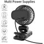 Super Mini fan with Clip, Battery Operated Pocket Fan, Small Portable Desk Fan, 3 Speeds Adjustable, Strong Airflow, 360° Free Rotation, for Travel, Indoors, Outdoors