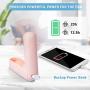 Handheld Mini Fan, 4 in 1 Rechargeable Small Portable Ventilador, Pocket Size Hand Fan Eye Massager for Women, Multi-function Folding Personal Desk Fan for Home Office Outdoor Travel