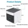 Portable Air Conditioner, Quiet USB Air Cooler with 3-Speed, Personal Air Conditioner with LED Light for Small Room/Office/Dorm/Bedroom Portable Air Conditioner, Quiet USB Air Cooler with 3-Speed, Personal Air Conditioner with LED Light for Small Room/Office/Dorm/Bedroom