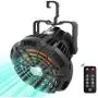 Camping Fan with LED Lights for Tent, Camping Ceiling Fan with Light, VOLUEX Portable Mini USB Desk Fan with Hanging Hook 5200mAh 3 Speeds and Remote Control for Outdoor Camping Travel Home Office Camping Fan with LED Lights for Tent, Camping Ceiling Fan with Light, VOLUEX Portable Mini USB Desk Fan with Hanging Hook 5200mAh 3 Speeds and Remote Control for Outdoor Camping Travel Home Office