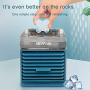 BBG Portable Evaporative Cooler, Mini Air Conditioner Fan with 3 Speeds 7 Colors LED Light, Direct Water Injection, Personal Space Air Conditioner For Office Desk, Room（Blue）