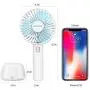 OCUBE Handheld Fan, Mini Hand Held Fan with 7 Color LED Light Base, 2000mAh Battery Operated USB Rechargeable Desk Fan, 3 Speeds Electric Portable Personal Cooling Fan for Home Office Travel (Blue) OCUBE Handheld Fan, Mini Hand Held Fan with 7 Color LED Light Base, 2000mAh Battery Operated USB Rechargeable Desk Fan, 3 Speeds Electric Portable Personal Cooling Fan for Home Office Travel (Blue)
