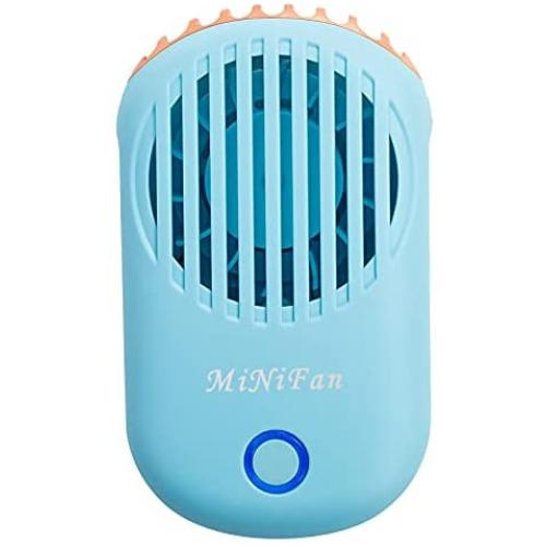 Awhoas USB Mini Portable Fan Rechargeable Eyelash Fan Dryer Electric Bladeless Handheld Air Conditioning Cooling Refrigeration Fan for Eyelash Extension(Blue)