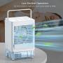 neofeel Cooling Fan 5000mAh Portable Air Conditioner with 3 Wind Speed Portable AC 800ml Tank Battery Operated Air Cooler for Home and Office White