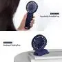 VHENJOY Personal Fan, 2 in 1 Handheld and Desktop Fan, Two sets of fan blades Portable Fan, 4 Speeds Airflow Mini Fan with Rechargeable Batteries, 4-12 Hours Working Time for Home Office Travel(Blue) VHENJOY Personal Fan, 2 in 1 Handheld and Desktop Fan, Two sets of fan blades Portable Fan, 4 Speeds Airflow Mini Fan with Rechargeable Batteries, 4-12 Hours Working Time for Home Office Travel(Blue)