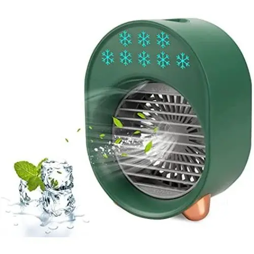 Mini Cooling Personal Fan Powered by USB (GREEN),Portable Air Conditioner Cooler Humidifier Misty Fan for Home Office Dorm and Make-up Speed Dryer Mini Cooling Personal Fan Powered by USB (GREEN),Portable Air Conditioner Cooler Humidifier Misty Fan for Home Office Dorm and Make-up Speed Dryer