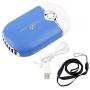 Yimart Personal Fans USB Mini Fans Eyelash Fans Dryer Fans Portable Rechargeable Electric Bladeless USB Mini Air Conditioning Refrigeration Blower Dryer Fan For Eyelash Extension (Blue)