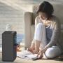 ZSHIKJ Mini Air Conditioner, Evaporative Air Cooler Fan Air Conditioner Portable, Small Personal AC Unit Portable Air Conditioner for Desk Room (Black)