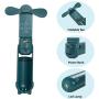 Handheld Mini Fan Portable, Hand Held Personal Foldable Pocket Fan Rechargeable Battery Operated & USB Powered 2000mAh Power Bank Feature Flashlight Function 2 Speeds for Home Sports Travel(Green)