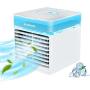 Portable Air Conditioner Fan, AUSHEN Personal Air Cooler Mini Air Conditioner with 3 Speeds, 7 Color LED Light, Desktop Table Cooling Fan Evaporative Air Cooler for Home Bedroom Office